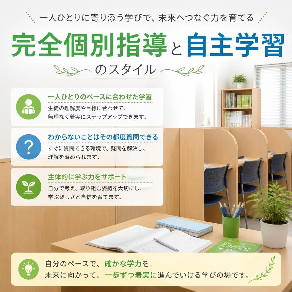 個別指導と自主学習