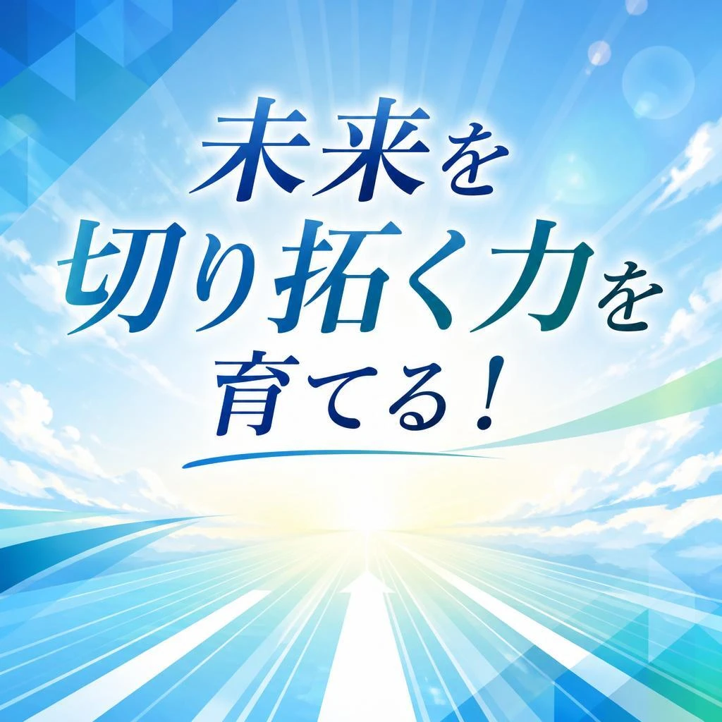 「未来を切り拓く力を育てる！」