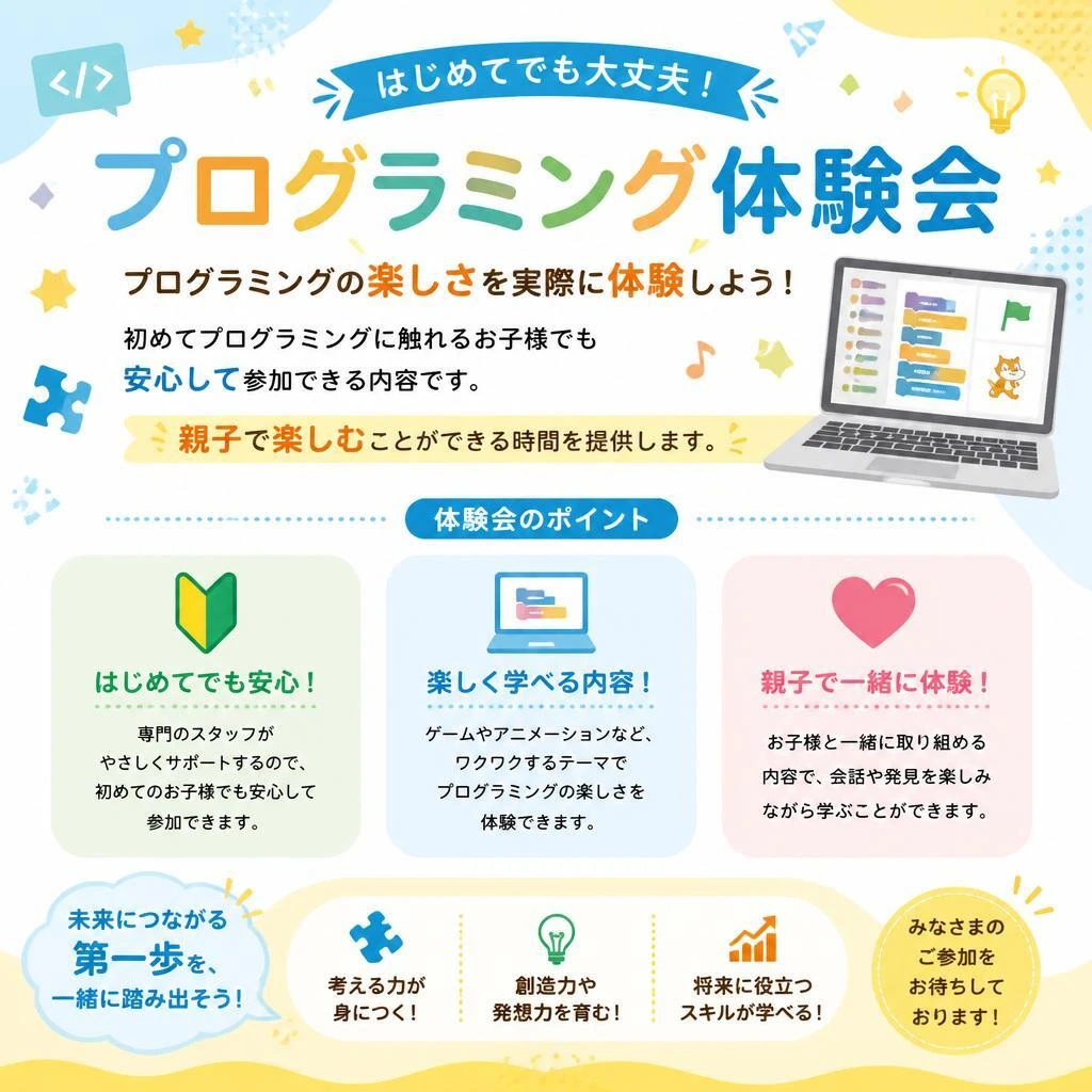 参加しやすい体験会を随時開催