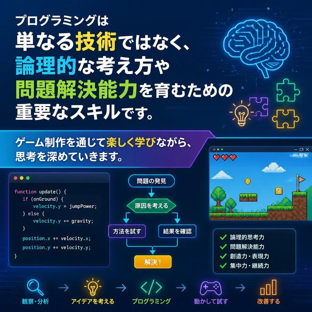 プログラミングで育む論理的思考