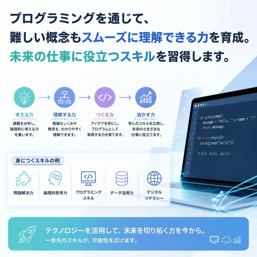 将来に繋がるスキルを育む